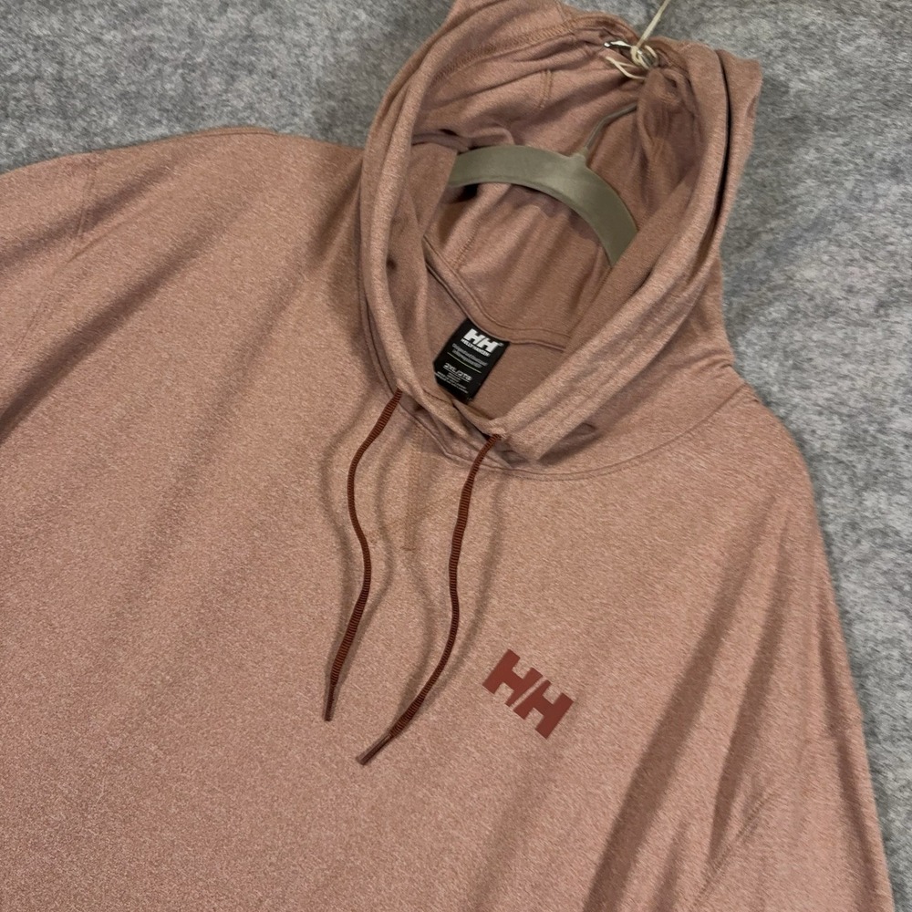 Helly Hansen Verglas Light Hoodie Mens 2XL Heathered Rose Performance Base Layer